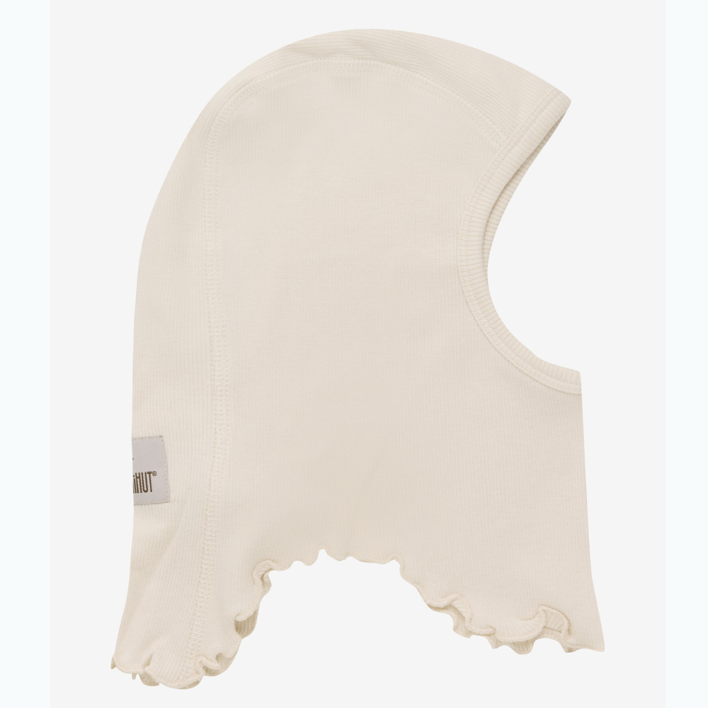 Huttelihut Kominiarka dziecięca prążkowana Antique White