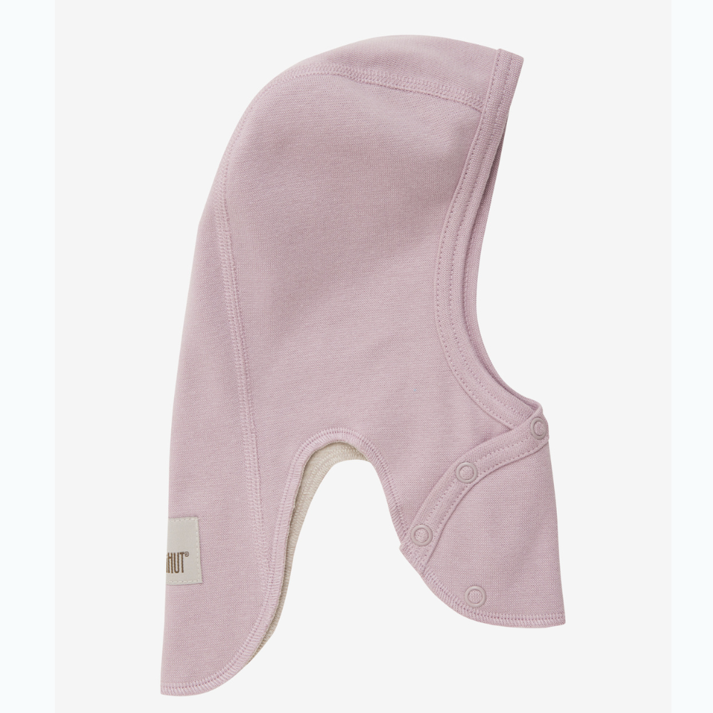 Huttelihut Kominiarka dziecięca bawełniana Rib w. Lin. Deauville Mauve