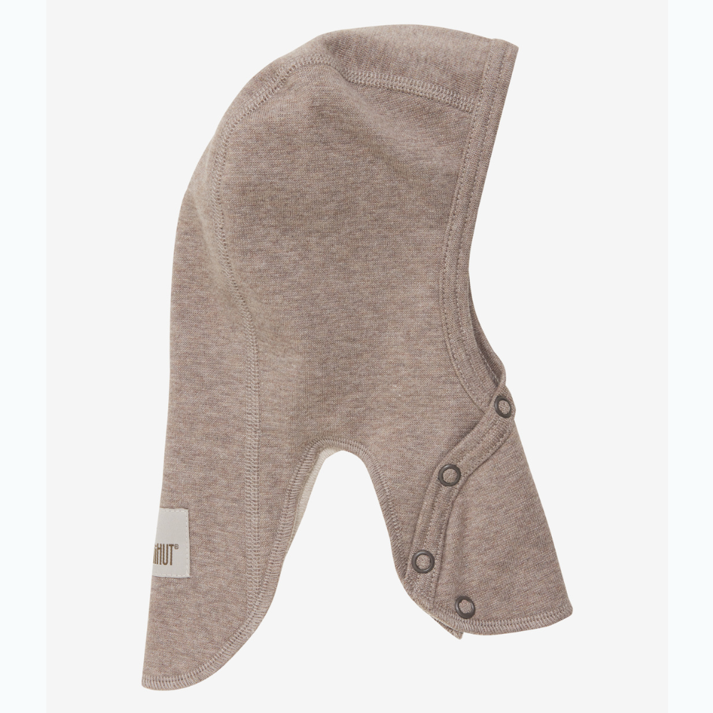 Huttelihut Kominiarka dziecięca bawełniana Rib w. Lin. Savannah Melange