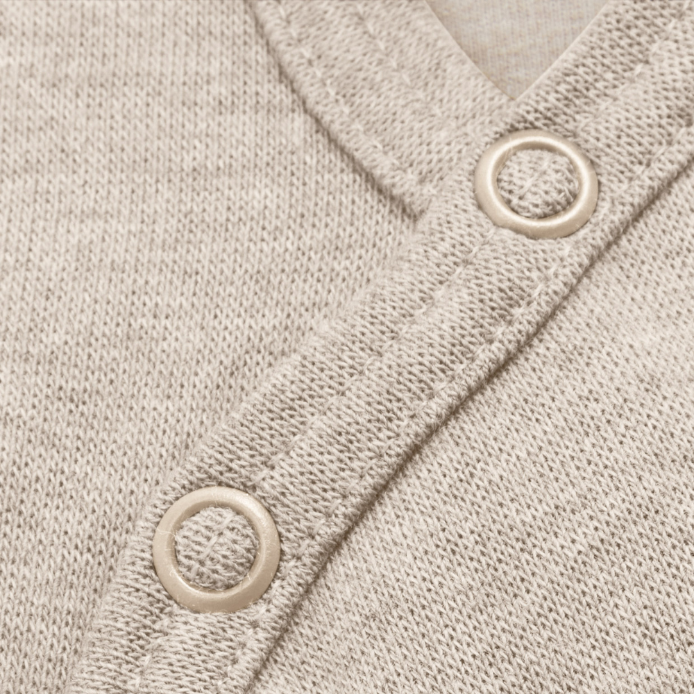 Huttelihut Kominiarka dziecięca bawełniana Rib w. Lin. Camel Melange