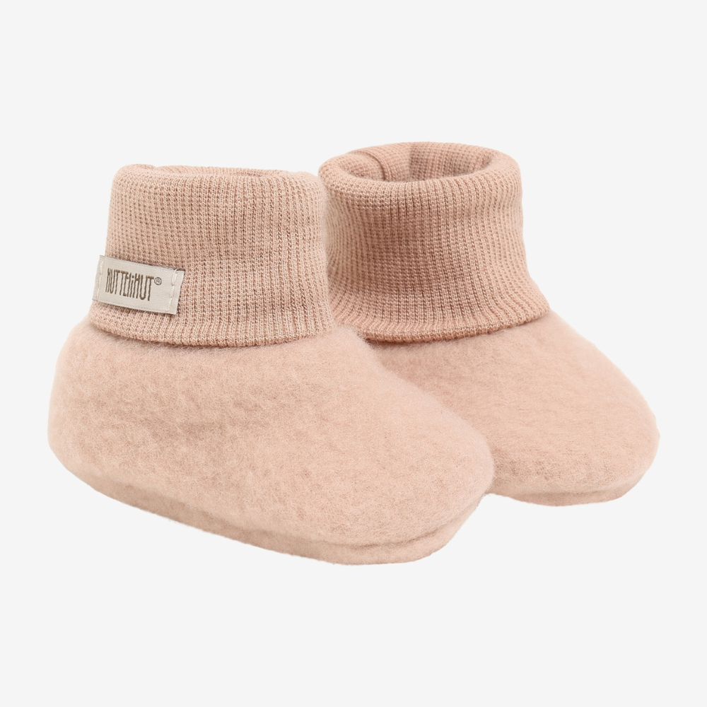 Huttelihut wełniane buciki Fleece Mahogany Rose