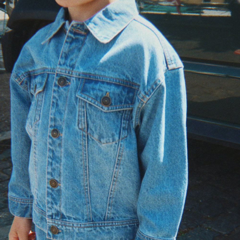 Konges Slojd Kurtka dżinsowa dziecięca Magot Denim Blu