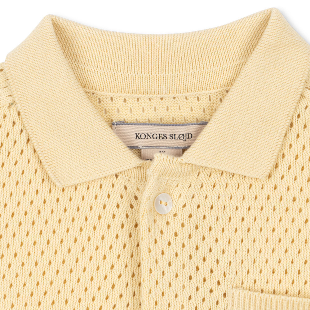 Konges Slojd Koszulka polo chłopięca Hai Knit Banana Crepe