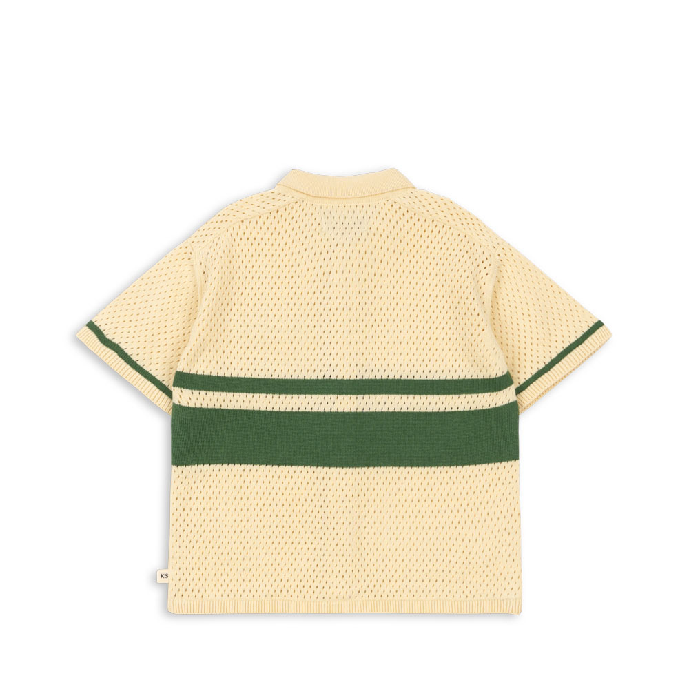 Konges Slojd Koszulka polo chłopięca Hai Knit Banana Crepe
