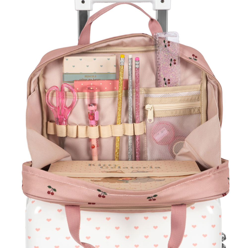 Konges Slojd Zestaw artystyczny z torbą Holiday Essentials Bag Cherry
