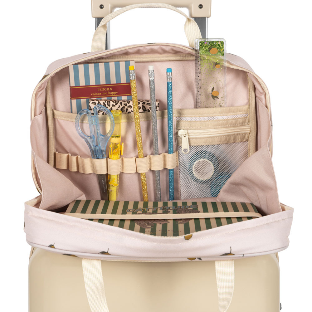 Konges Slojd Zestaw artystyczny z torbą Holiday Essentials Bag Lemon