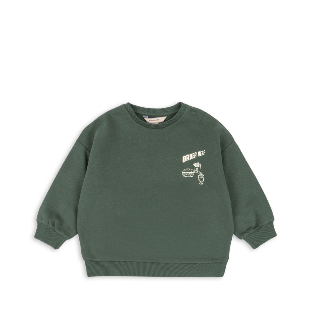 Konges Slojd Dresowa bluza dziecięca Lou OCS Cilantro