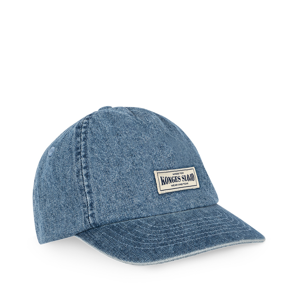 Konges Slojd Dżinsowa czapka z daszkiem dziecięca Magot Denim blue