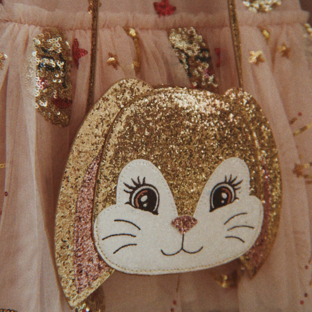 Konges Slojd Torebka w kształcie błyszczącego króliczka Tut Bunny Shoulder Bag Bunny