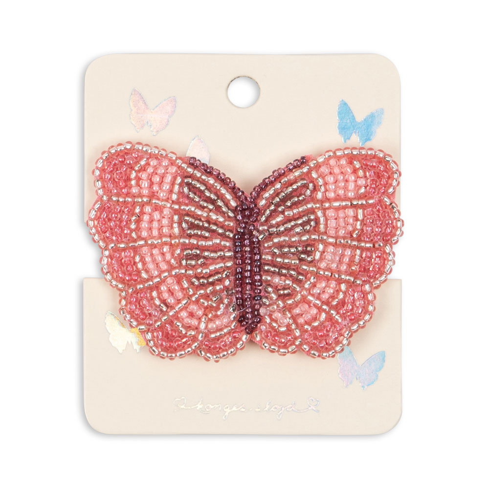 Konges Slojd Spinka do włosów z koralikami w kształcie motyla Butterfly