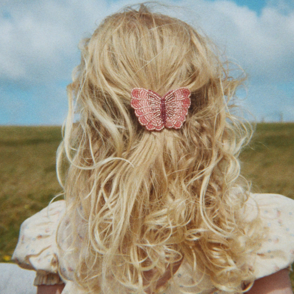 Konges Slojd Spinka do włosów z koralikami w kształcie motyla Butterfly