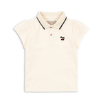 Konges Slojd koszulka polo dziecięca Florita OCS Antique white