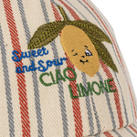 Konges Slojd czapka z daszkiem dziecięca Frankie GOTS stripe winds 2-4Y