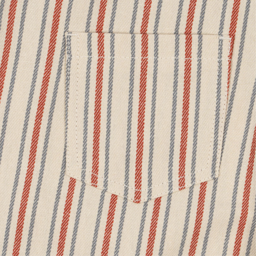 Konges Slojd bawełniane ogrodniczki dziecięce Frankie Overall GOTS Stripe winds