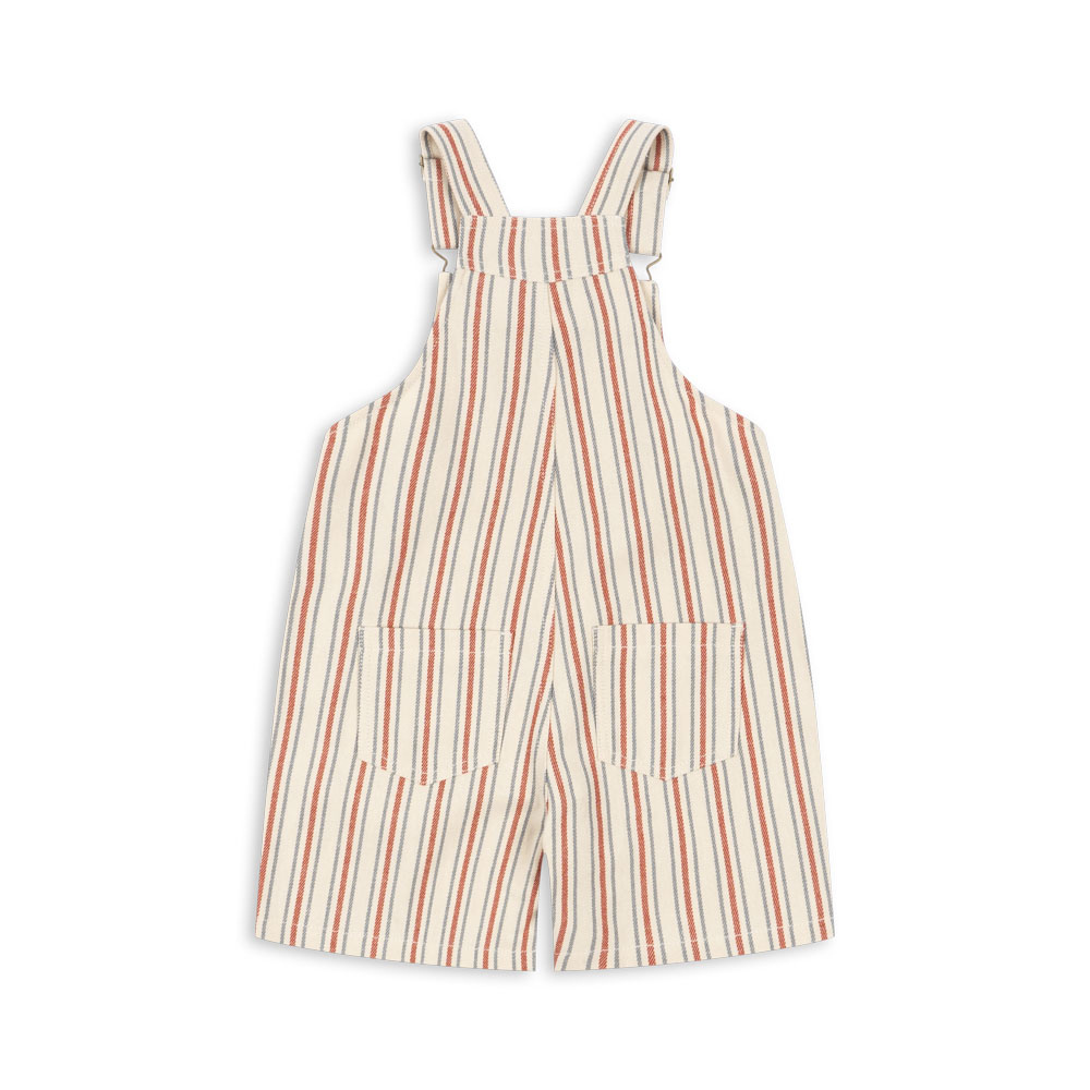 Konges Slojd bawełniane ogrodniczki dziecięce Frankie Overall GOTS Stripe winds