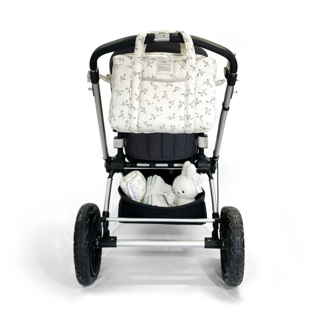 Babyshower Torba do wózka mała camila olive bloom