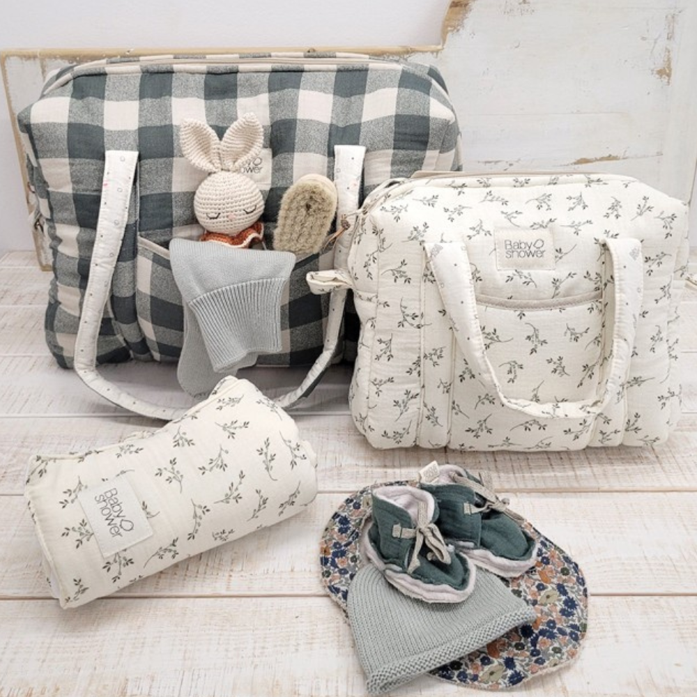 Babyshower Torba do wózka mała camila olive bloom