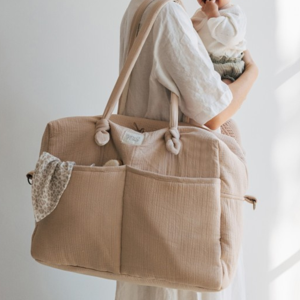 Babyshower torba dla mamy sophie maternity bag feel blush