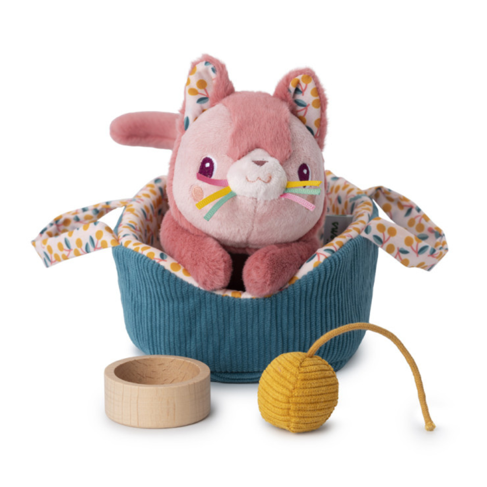 Lilliputiens Przytulanka kotek z koszyczkiem i akcesoriami Kotka Jeanne