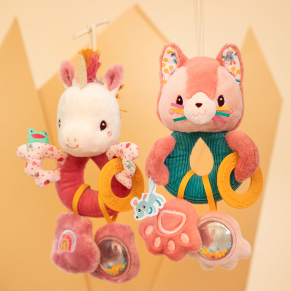 Lilliputiens Grzechotka dla niemowląt wielofunkcyjna Kotka Jeanne