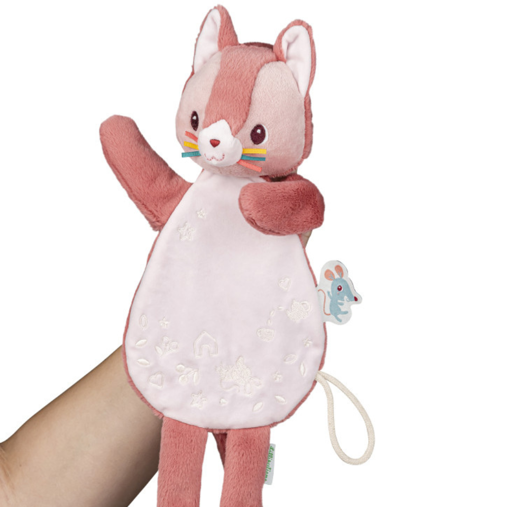 Lilliputiens Przytulanka komforter świecąca w ciemności Kotka Jeanne