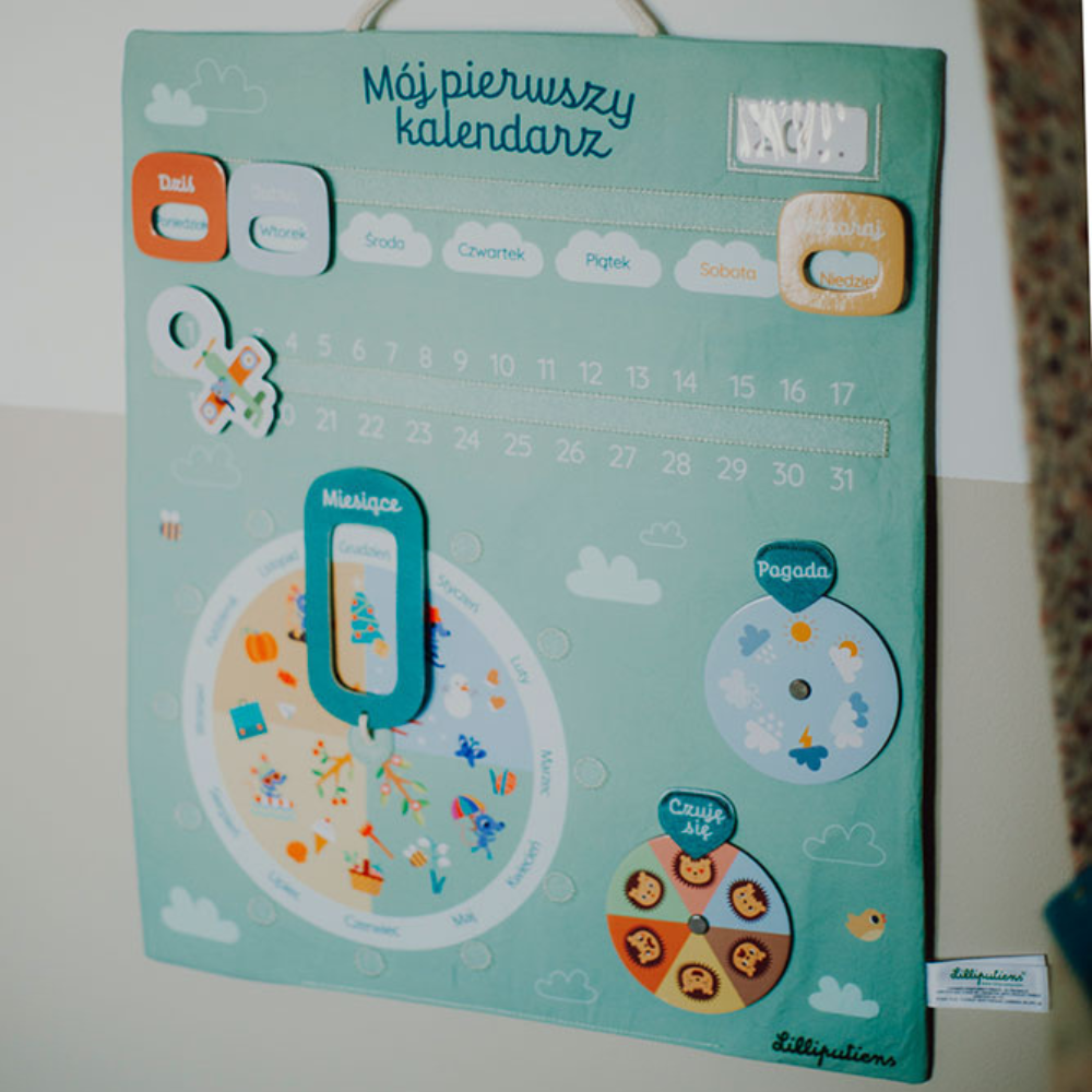 Lilliputiens Miękka tablica aktywizująca Mój pierwszy kalendarz