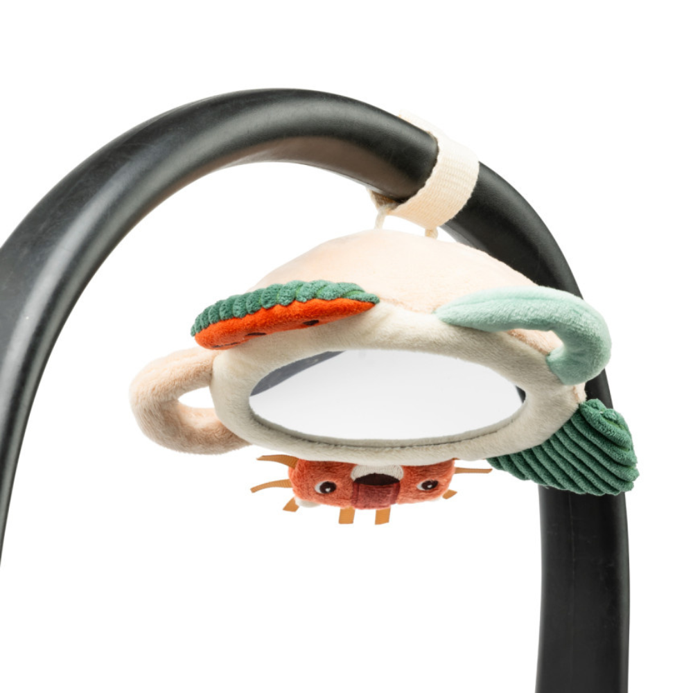 Lilliputiens Aktywizujące wielofunkcyjne lusterko sensoryczne z uchwytami Lew Jack