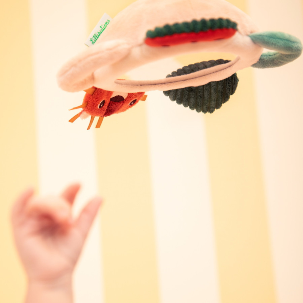 Lilliputiens Aktywizujące wielofunkcyjne lusterko sensoryczne z uchwytami Lew Jack