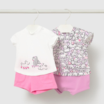 Mayoral Komplet dla niemowlaka 4-częściowy Bubblegum