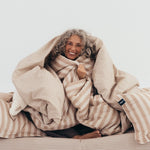 La Millou Komplet Pościeli Bawełnianej XL Stripes Beige