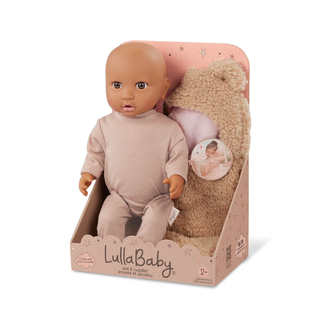 LullaBaby Lalka niemowlę z becikiem