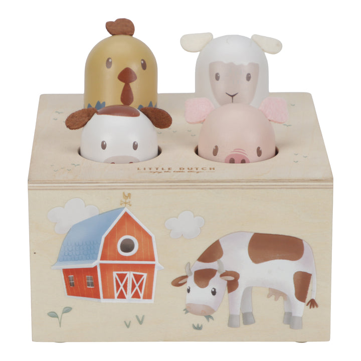 Little Dutch Drewniana zabawka pop-up Little Farm