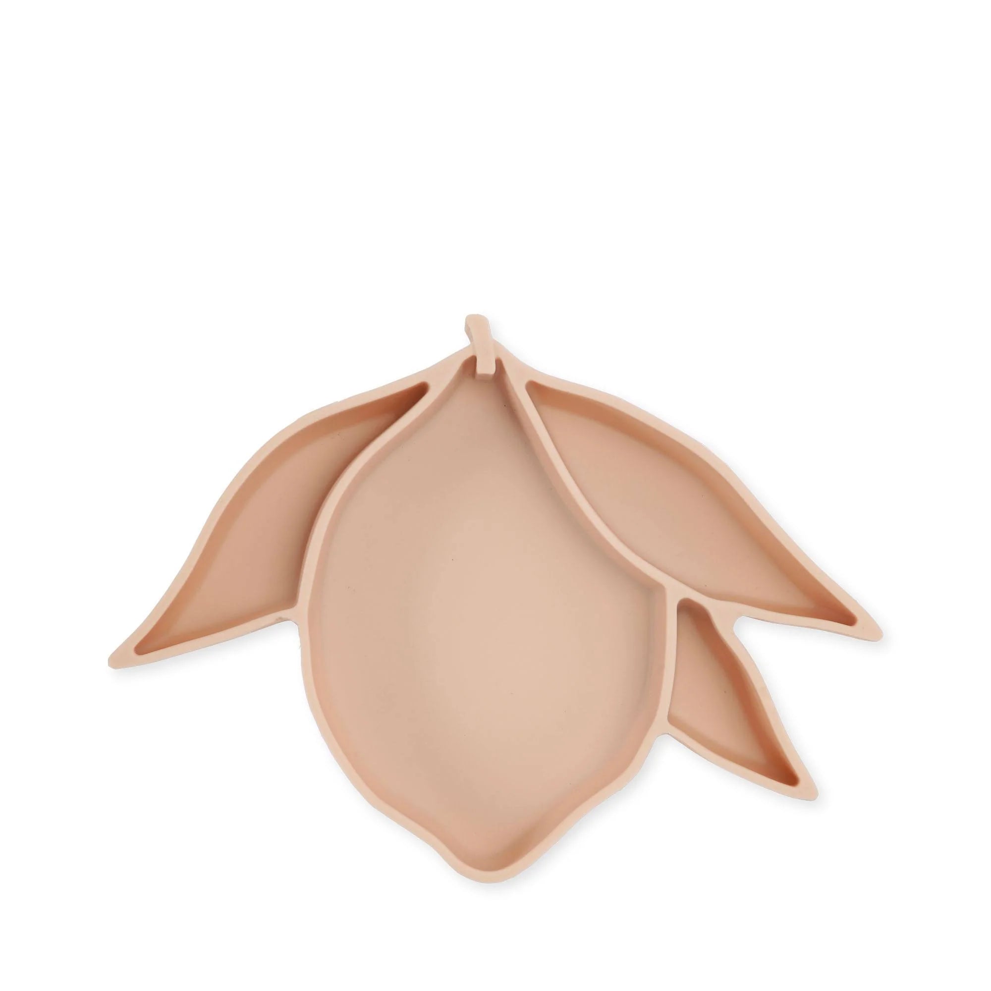 Konges Sløjd Talerzyk dla dzieci Lemon silicone bowl Rose Sand