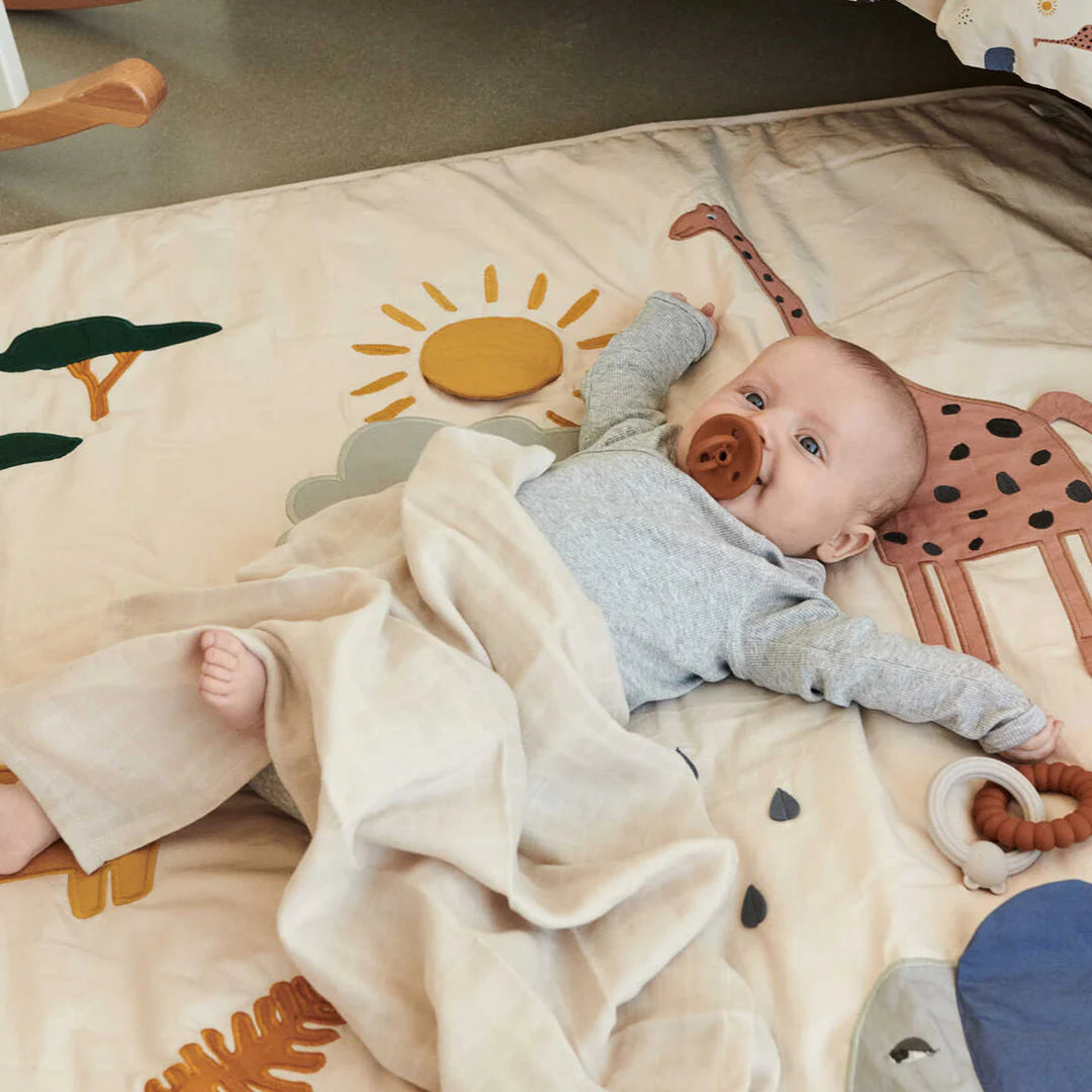 Liewood Mata edukacyjna dla niemowląt Safari sandy mix