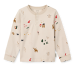 Liewood Piżama dla dziecka Wilhelm Grow Printed Holiday / Sandy
