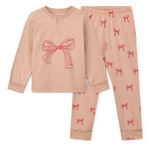Liewood Piżama dla dziecka Wilhelm Grow Printed Bow / Pale Tuscany Mix