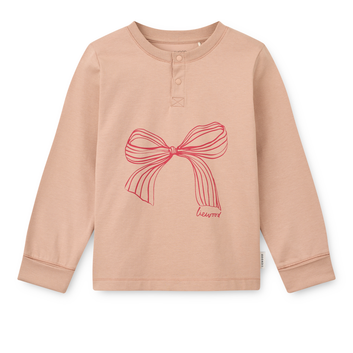 Liewood Piżama dla dziecka Wilhelm Grow Printed Bow / Pale Tuscany Mix