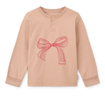 Liewood Piżama dla dziecka Wilhelm Grow Printed Bow / Pale Tuscany Mix