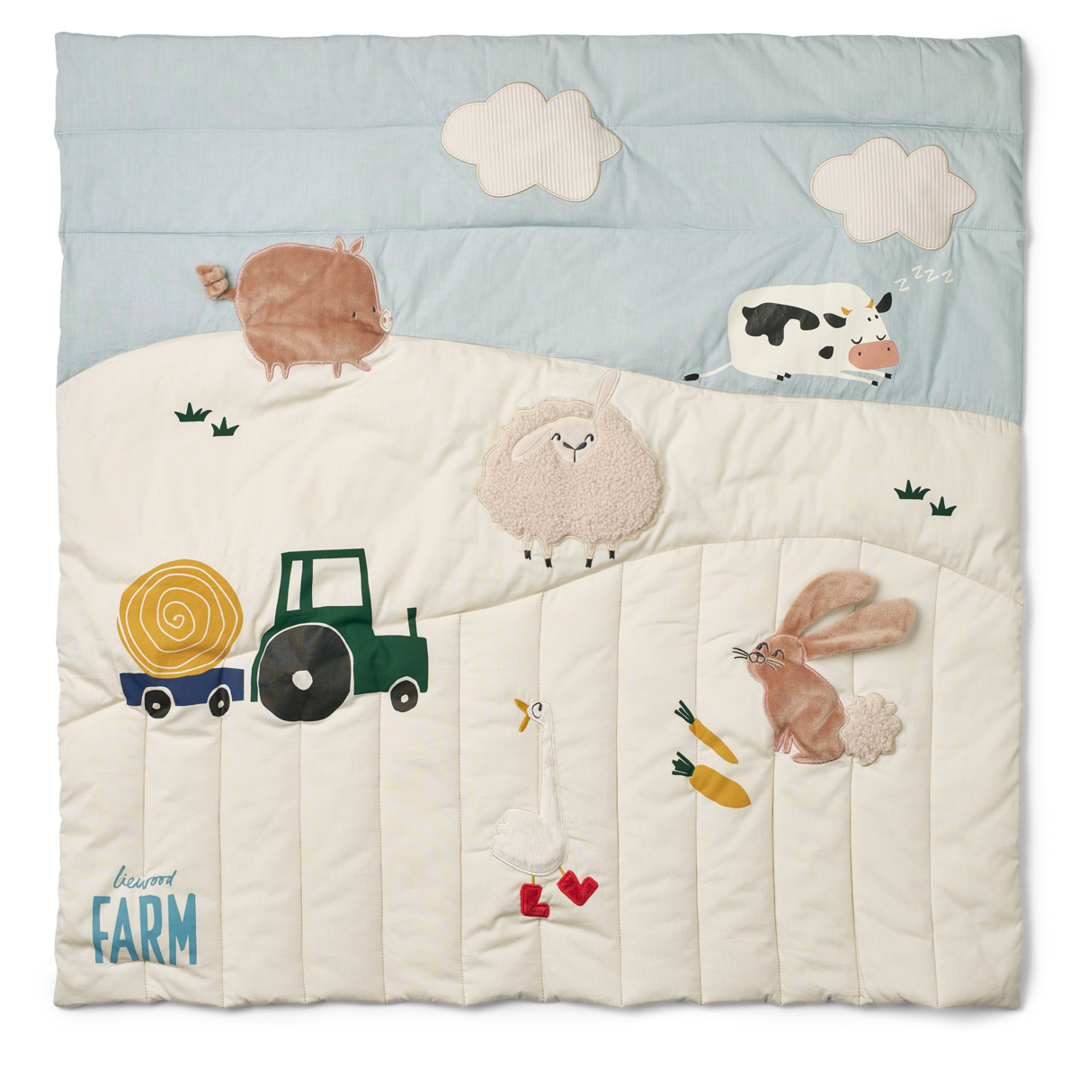 Liewood mata edukacyjna dla niemowląt Bernet Farmlife Activity Blanket Farmlife / Sandy