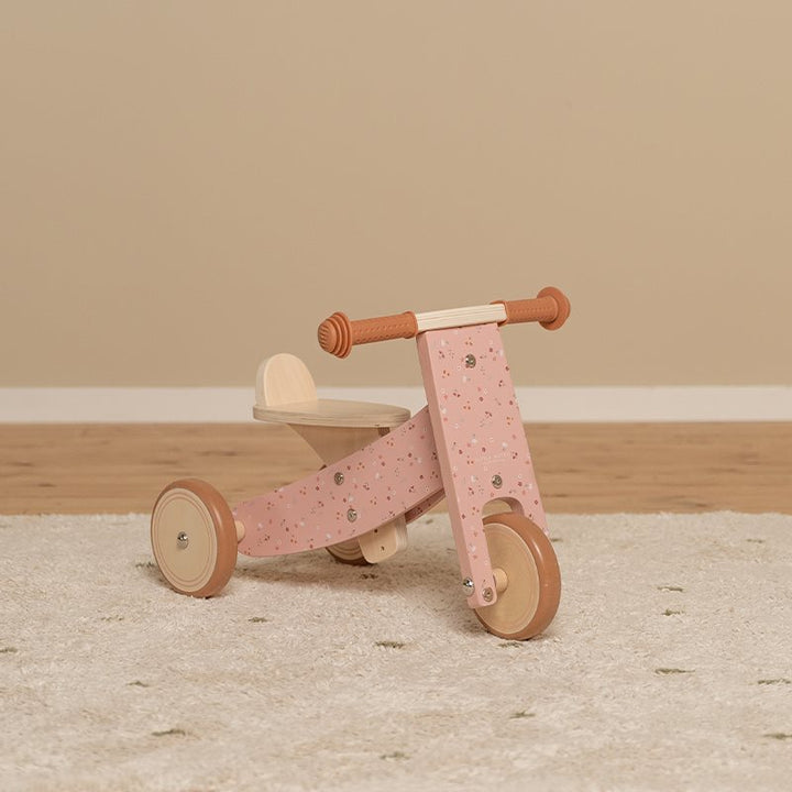 Little Dutch Drewniany rowerek trójkołowy Pink