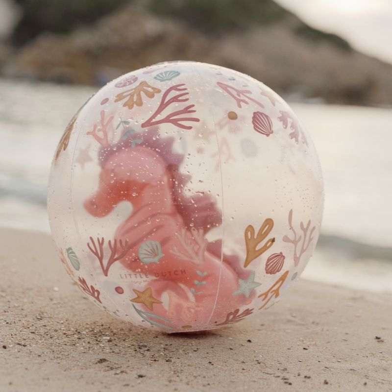 Little Dutch Piłka plażowa 3D Pink Ocean Dreams