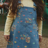 Konges Sløjd Spodenki Magot Frill Pants GOTS, Teddy Coeur