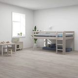 Flexa Łóżko dziecięce średniej wysokości Classic Grey Washed Pine