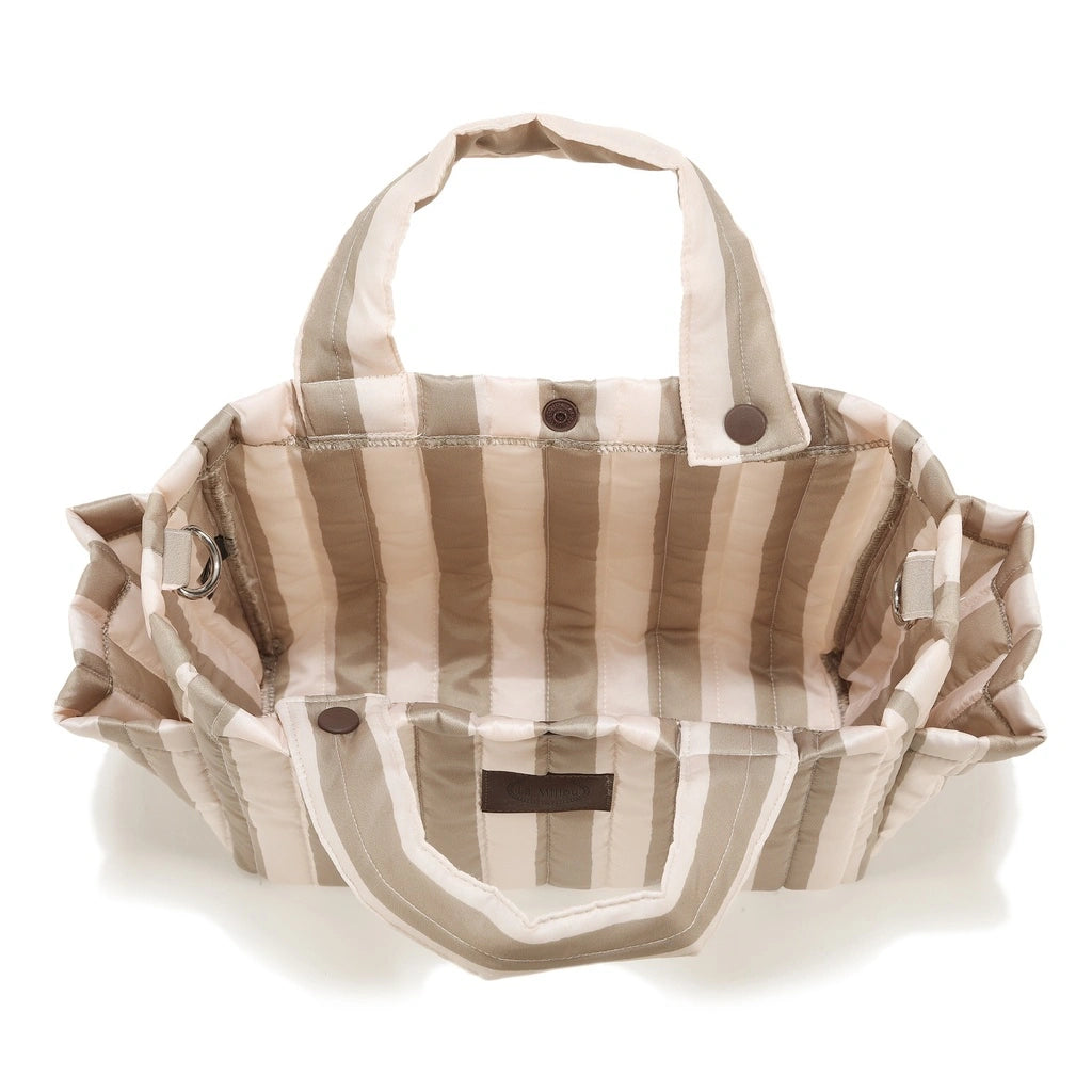 La Millou Organizer do wózka ortalion pikowany Stripes Beige