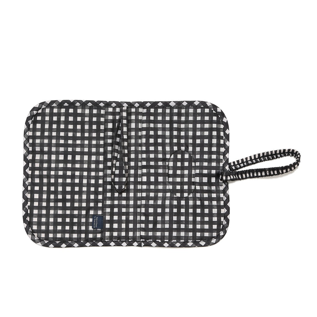 La Millou Etui Organizer na pieluszki Ortalion BLACK VICHY