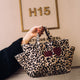 La Millou Organizer do wózka ortalion pikowany Leopard Cream