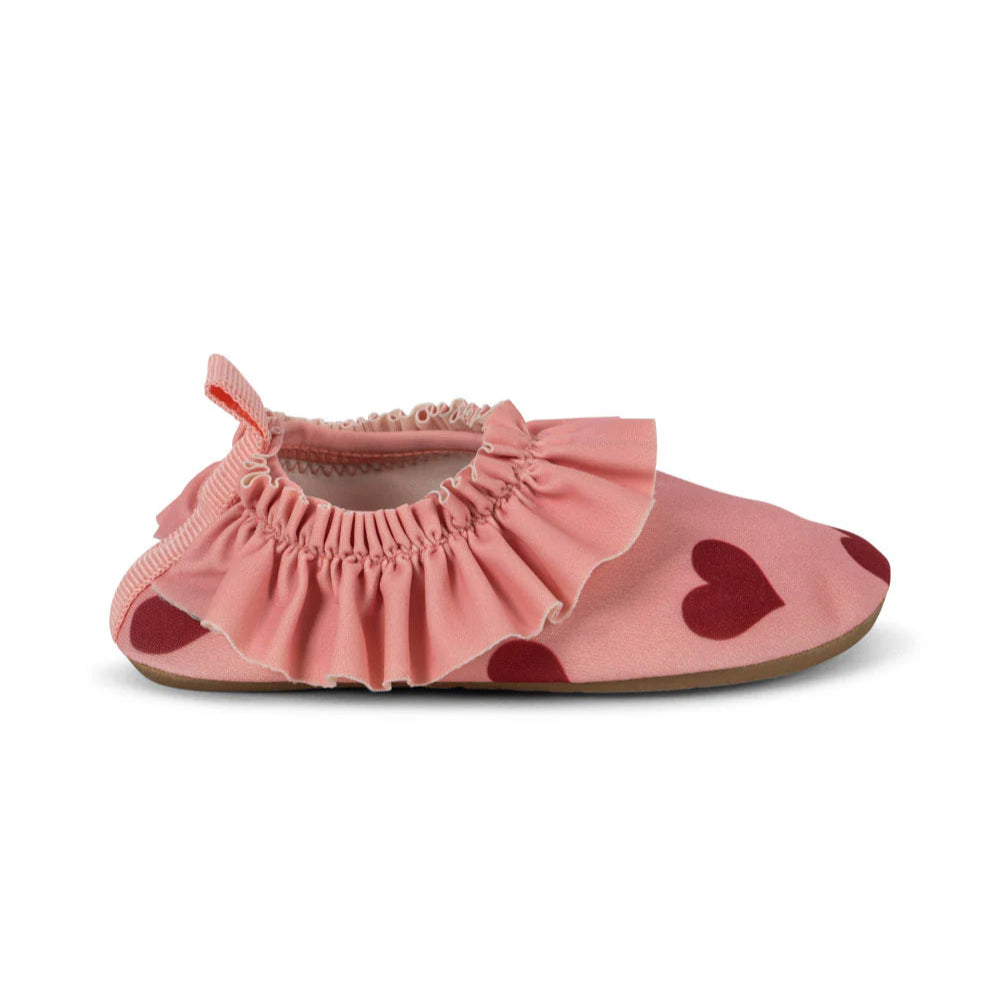 Konges Slojd Buty do pływania dla dzieci z falbanką Merle Frill Amour Pink