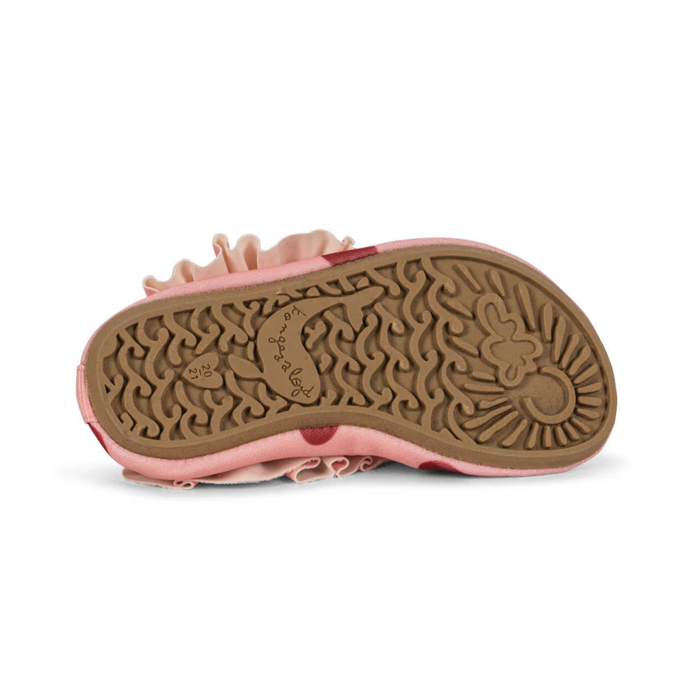 Konges Slojd Buty do pływania dla dzieci z falbanką Merle Frill Amour Pink