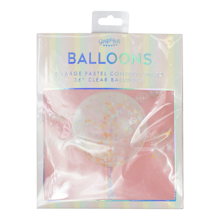 Gingerray Olbrzymie balony Pastel Confetti