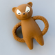 Konges slojd Gryzak dla niemowlaka Racoon Caramel Brown